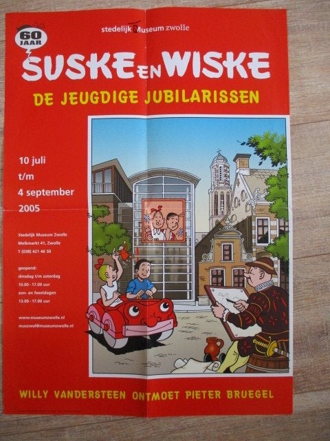 adv10399 suske en wiske poster 5, Ophalen, Suske en Wiske, Gebruikt, Plaatje, Poster of Sticker