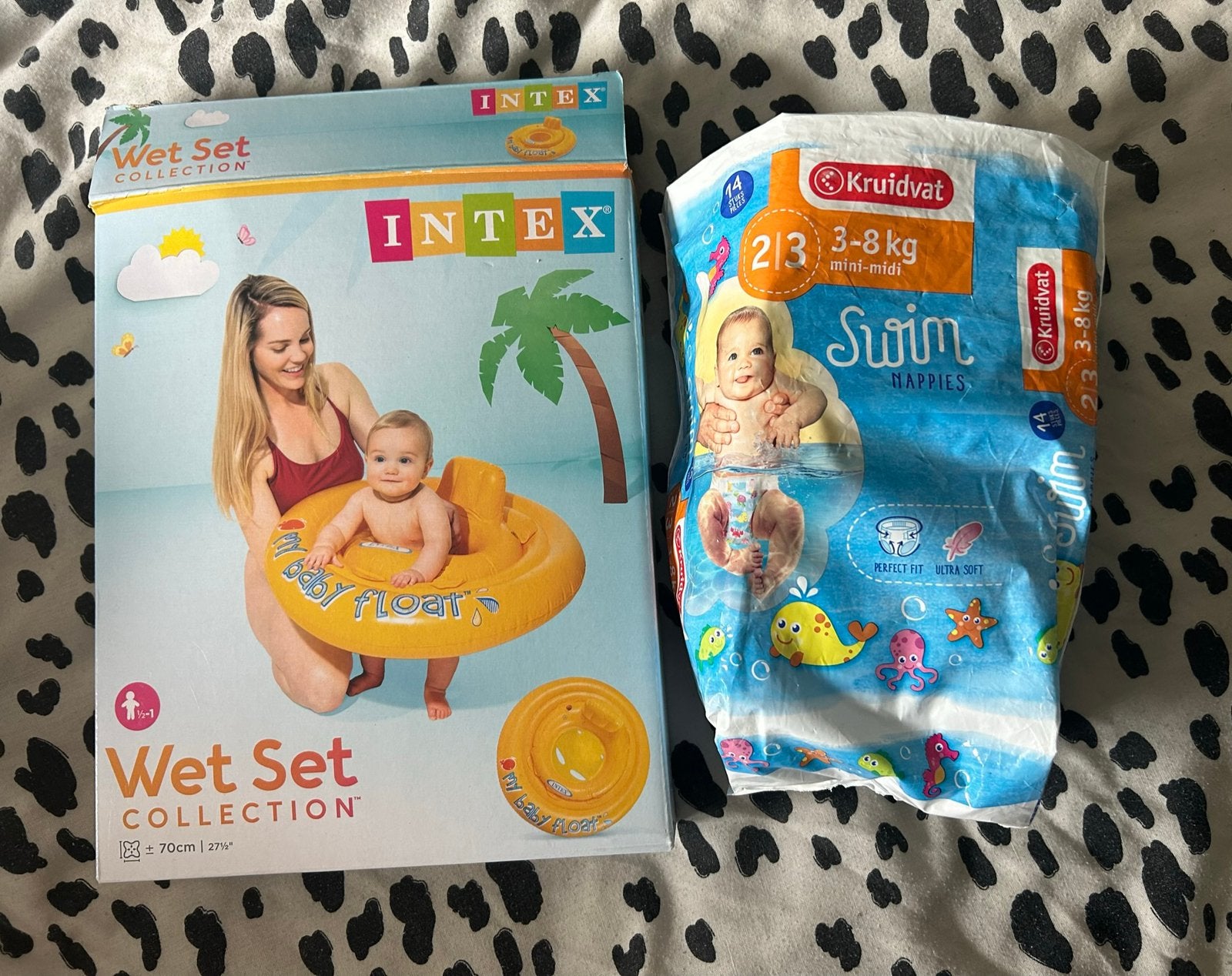 Babyfloat 6-12 Mnd (0-11 kg) + 7x zwemluiers (3-8 kg), One size, Nieuw, Zwem-accessoire, Verzenden