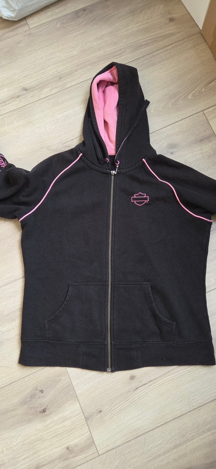 Harley Davidson vest en shirt set - Maat L (valt als 42), Ophalen of Verzenden