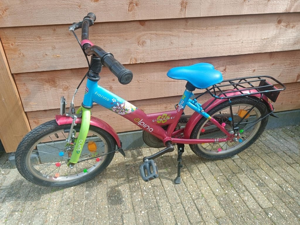 Kinderfiets 16 inch, Ophalen, Terugtraprem, Alpina, 16 tot 20 inch