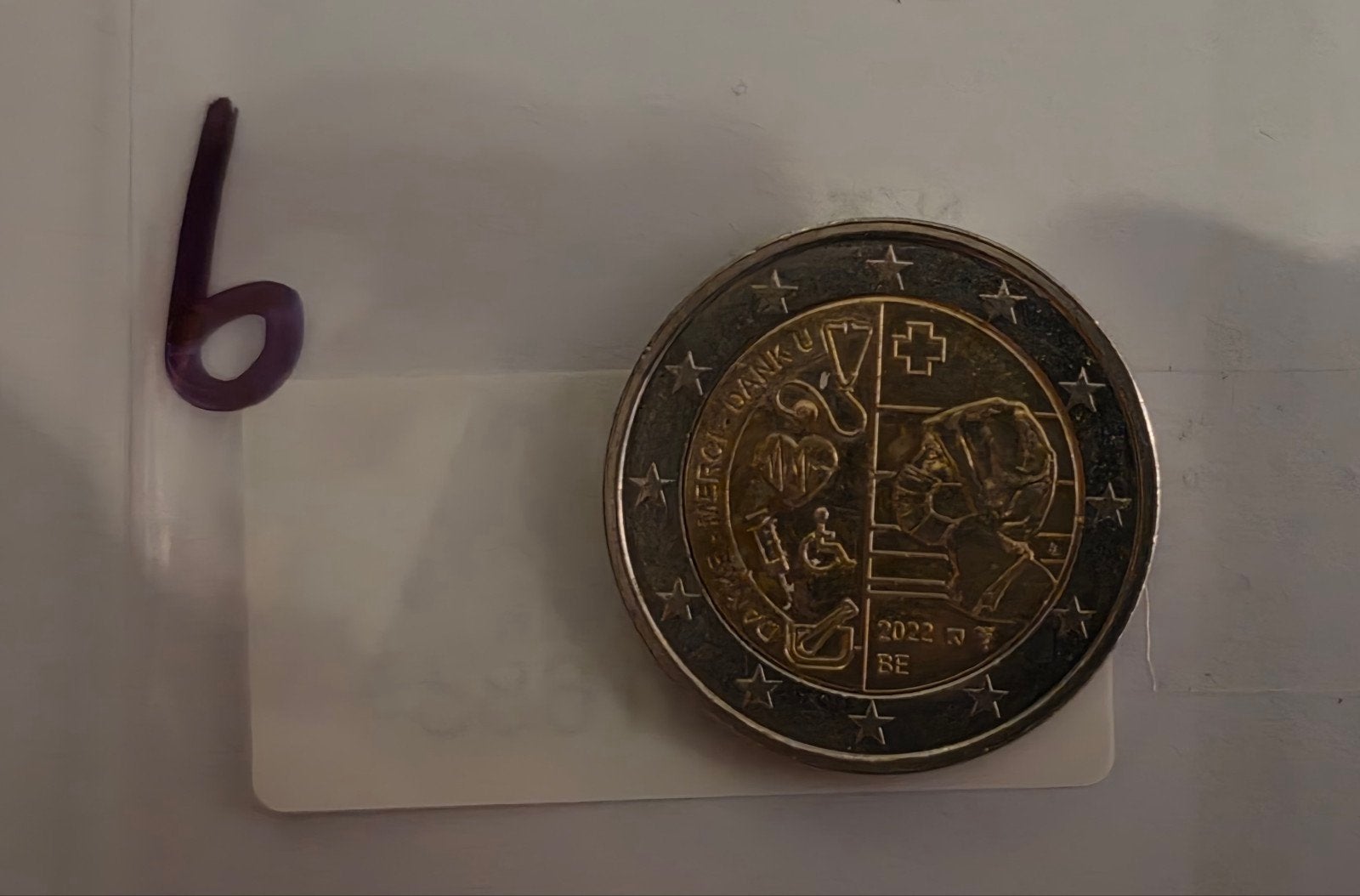 Belgische 2 Euro munt 2022 - Medische Solidariteit, Postzegels en Munten, Ophalen of Verzenden