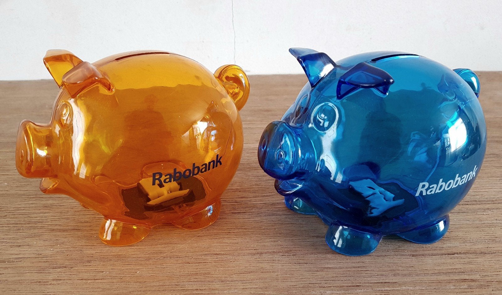 2 Rabobank spaarvarkens vintage jaren 90s, Ophalen of Verzenden, Zo goed als nieuw, Gebruiksvoorwerp