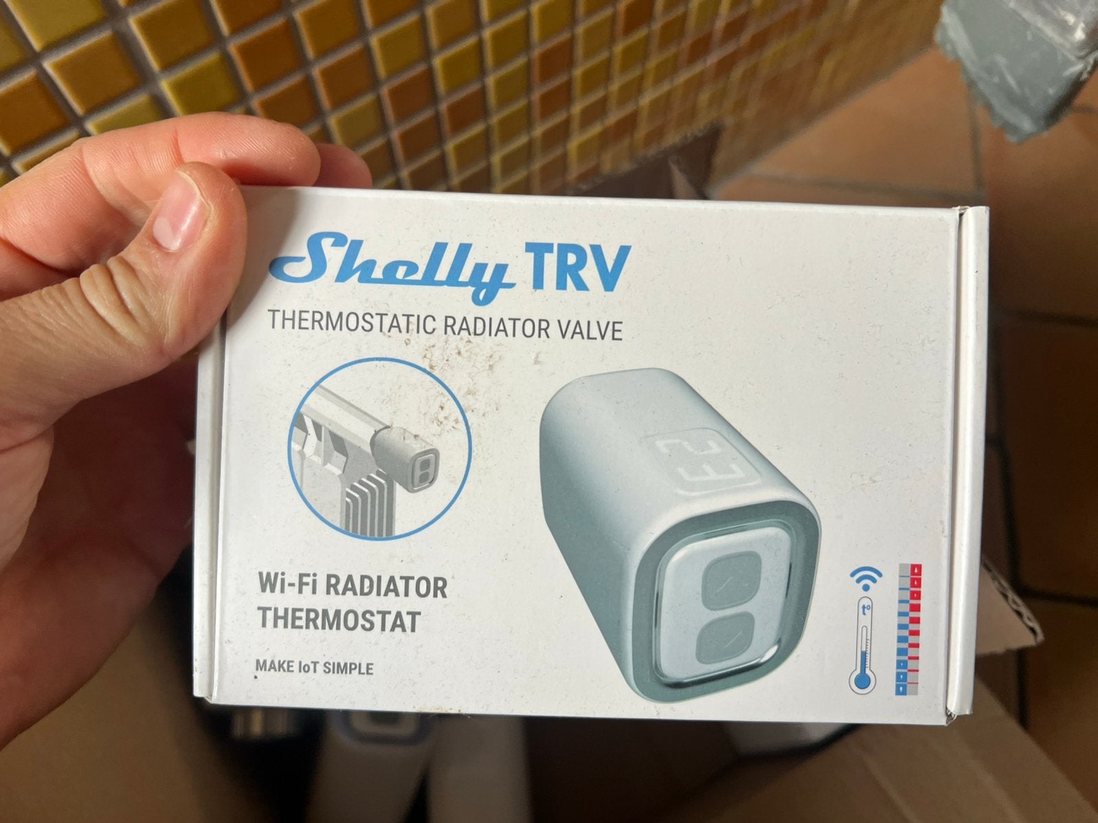 7x Shelly wifi radiatorthermostaat (TRV), Thermostaat, Minder dan 30 cm, Minder dan 60 cm, Ophalen of Verzenden