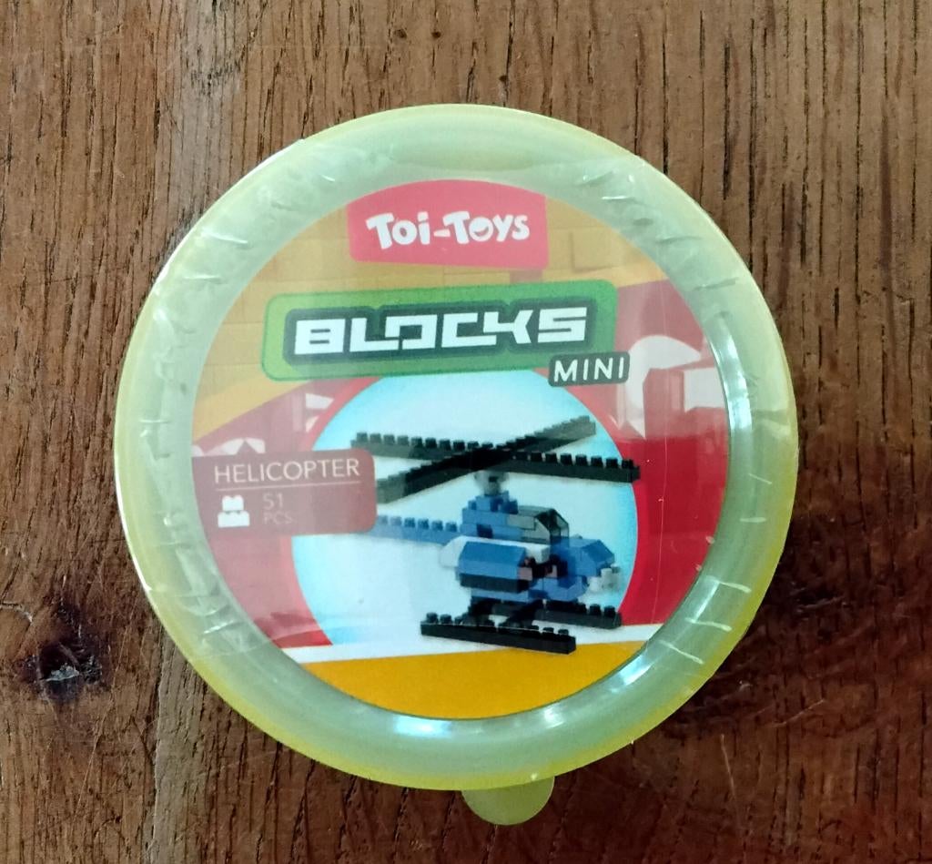 Blocks - mini bouwblokken - helicopter - nieuw in folie, Ophalen of Verzenden, Nieuw