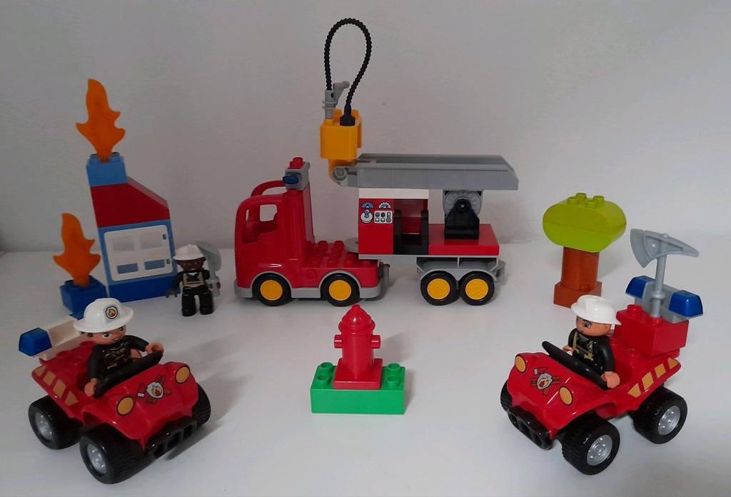 Lego Duplo Brandweer Set, Ophalen of Verzenden, Gebruikt, Duplo