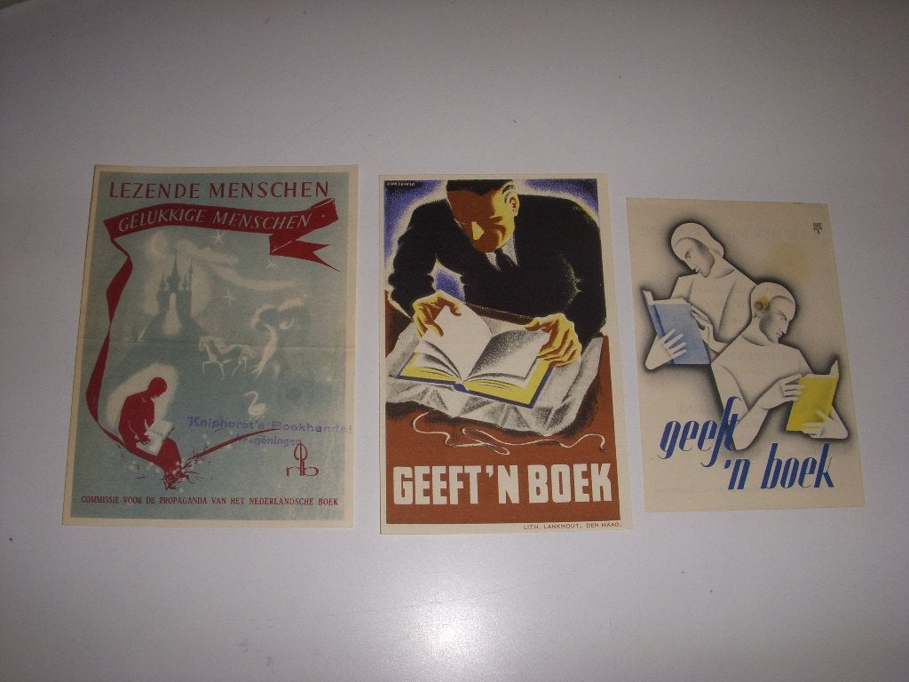 3 Oude flyers Boekenweek 1934, 1935 en 1947, Ophalen of Verzenden, Gelezen, Boekenweek 1934, 1935 en 1947