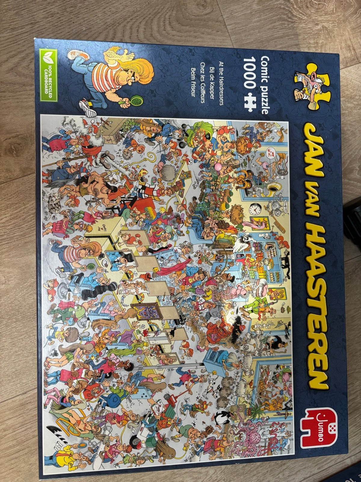 Jan van Haasteren Comic Puzzel - Bij de Kapper 1000 stukjes, Hobby en Vrije tijd, Ophalen, 500 t/m 1500 stukjes, Gebruikt, Legpuzzel
