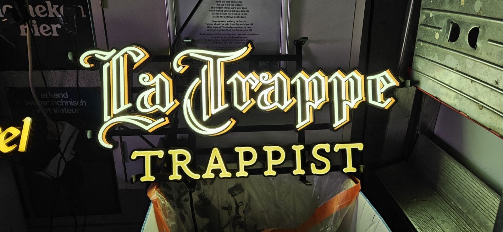 La Trappe lichtreclame, Verzamelen, Merken en Reclamevoorwerpen, Ophalen of Verzenden, Nieuw, Lichtbak of (neon) lamp