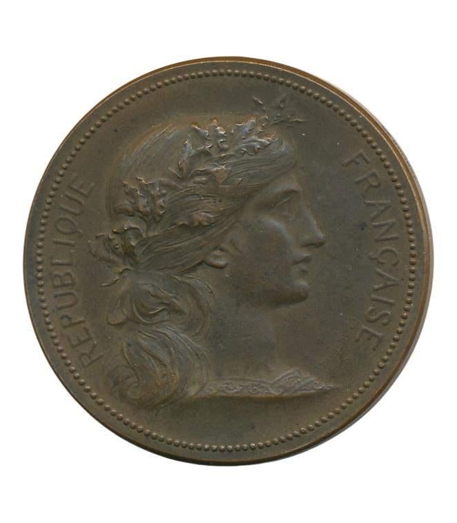 Frankrijk Kunstschool Aubysson penning, Ophalen of Verzenden, Overige materialen, Buitenland