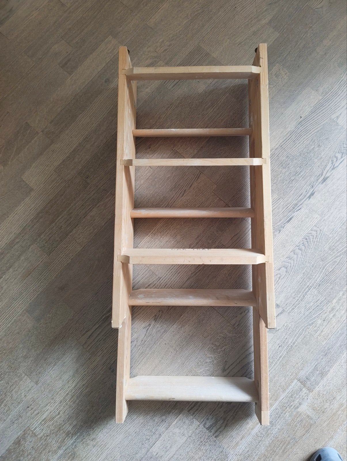Houten opvouwbare trap/ladder - 100 cm, Doe-het-zelf en Verbouw, Ladders en Trappen, Ophalen