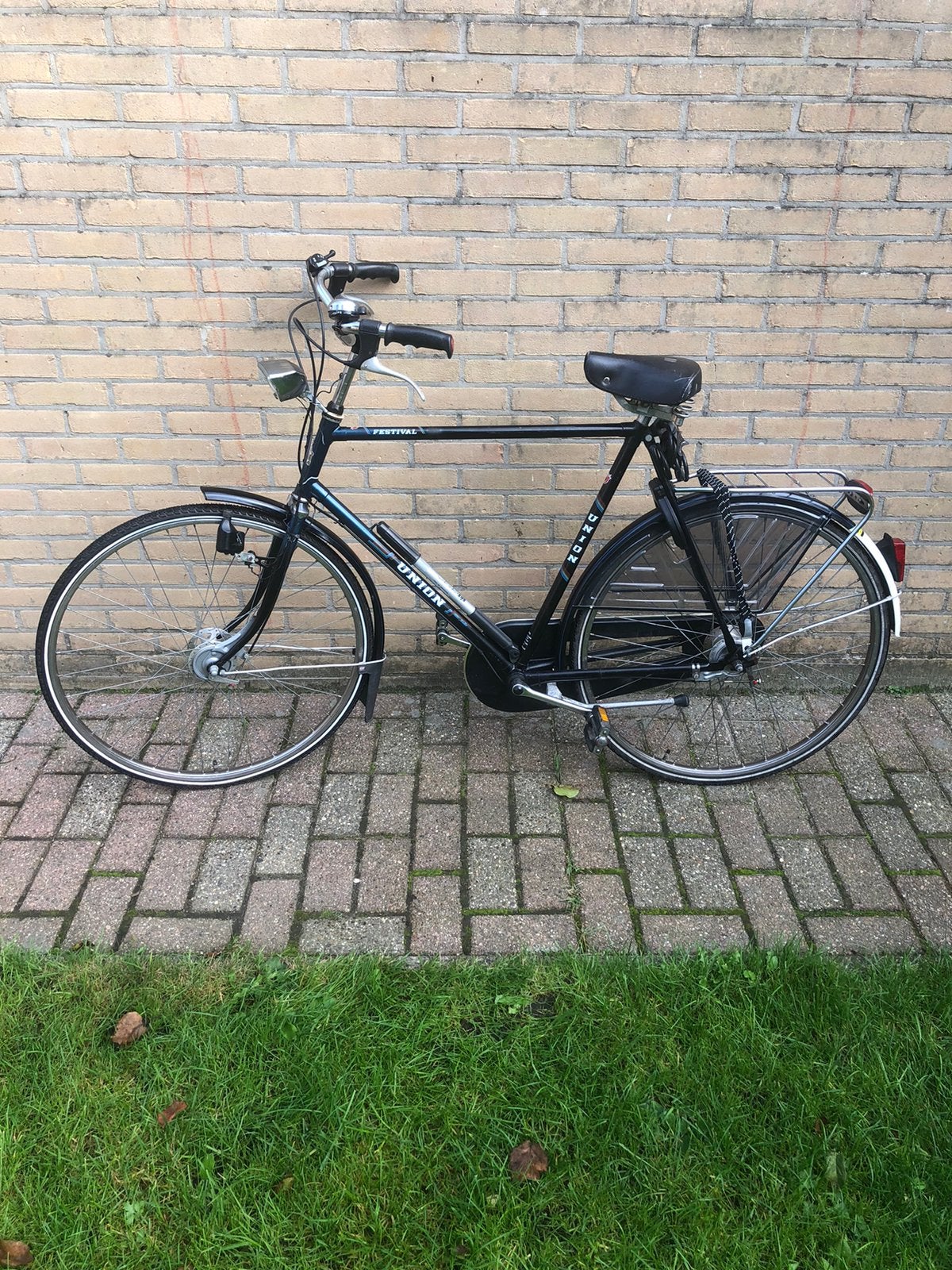 Union Festival herenfiets, Gebruikt, Velgrem, Versnellingen, 53 tot 57 cm