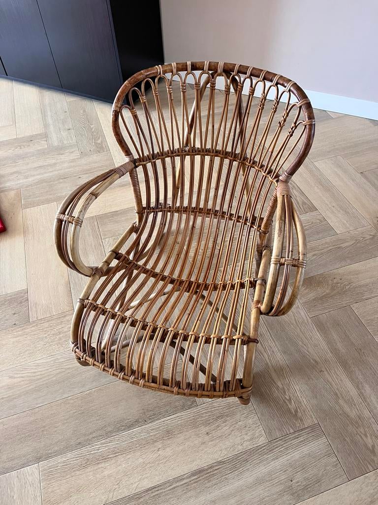 Rotan stoel, Ophalen of Verzenden, Zo goed als nieuw, Stoel(en)