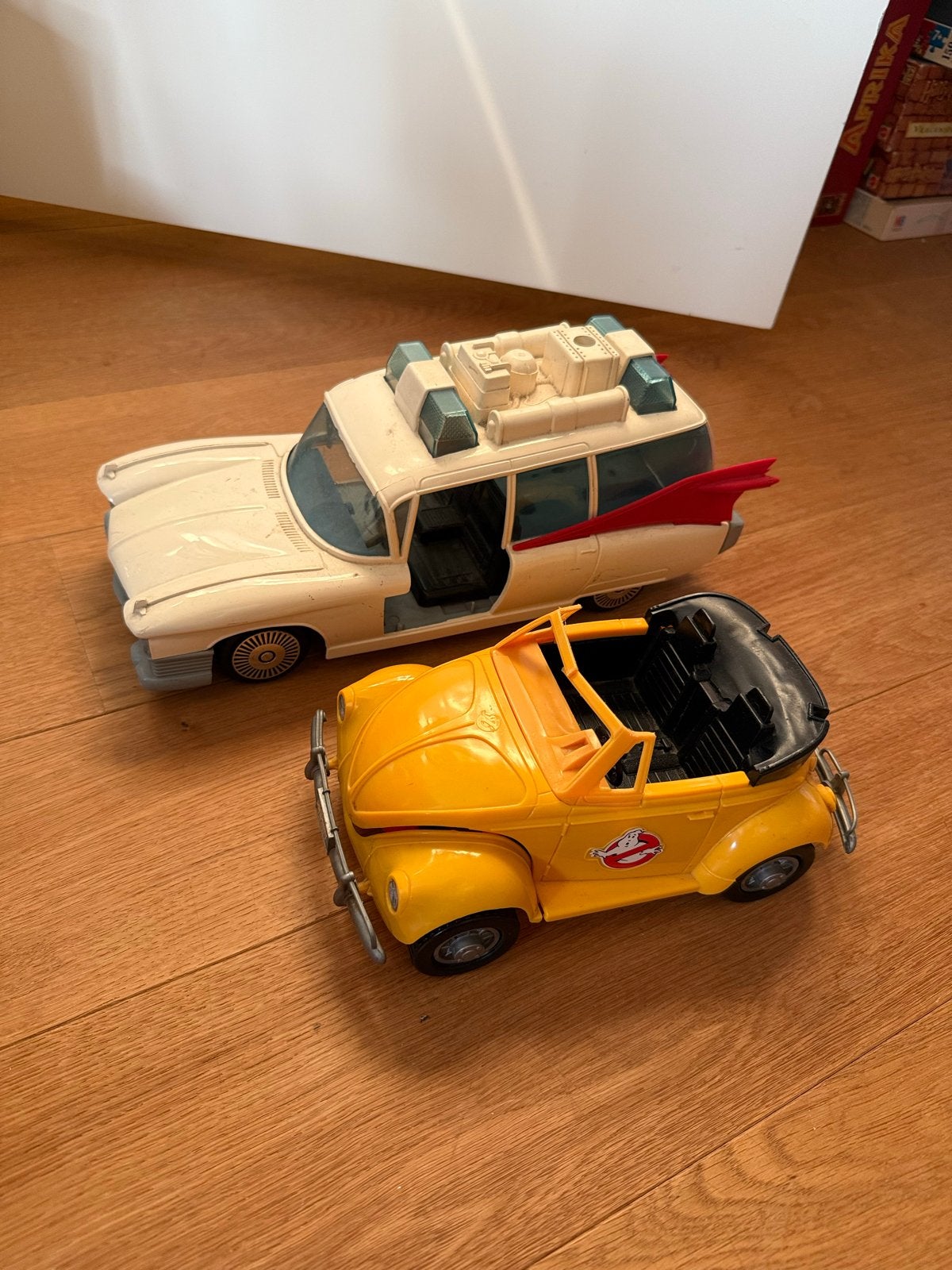 Vintage Ghostbusters Ecto-1 en Beetle speelgoedauto's, Ophalen of Verzenden, Gebruikt
