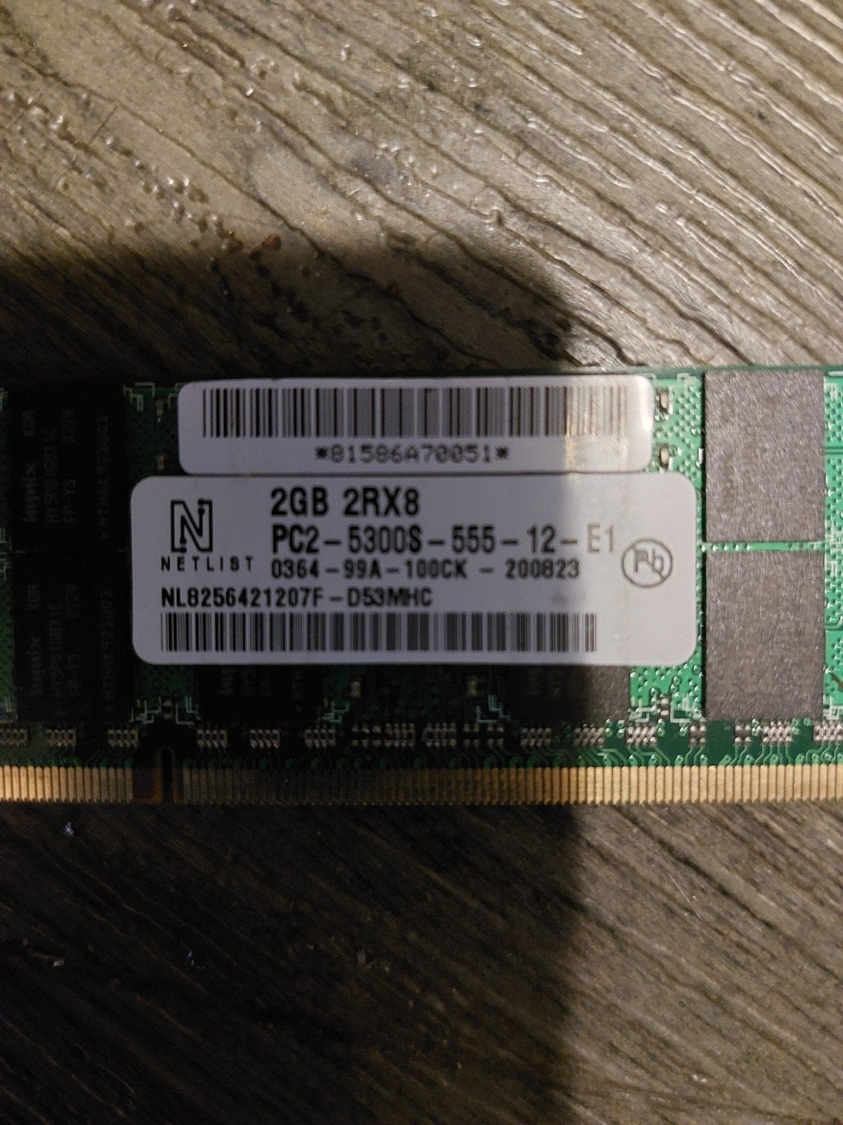 Netlist 2GB DDR2 Laptop RAM 667MHz 2Rx8 SODIMM 200-pin, Computers en Software, RAM geheugen, Ophalen of Verzenden