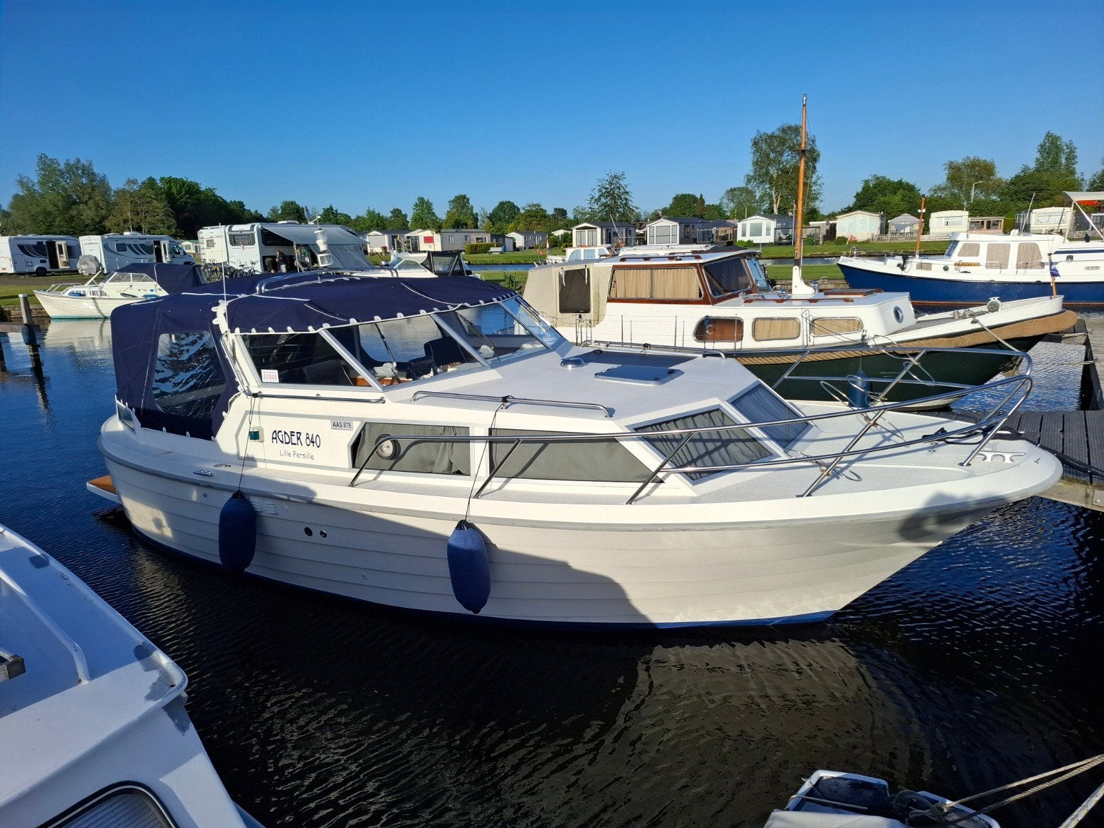 Agder 840  bj 1998, Watersport en Boten, Ophalen, Overige merken, Binnenboordmotor, Diesel