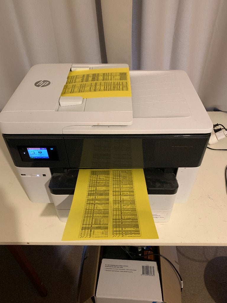 A3 printer HP 7740 met extra cartridges, Computers en Software, Printers, Zo goed als nieuw, All-in-one, Inkjetprinter, Ophalen