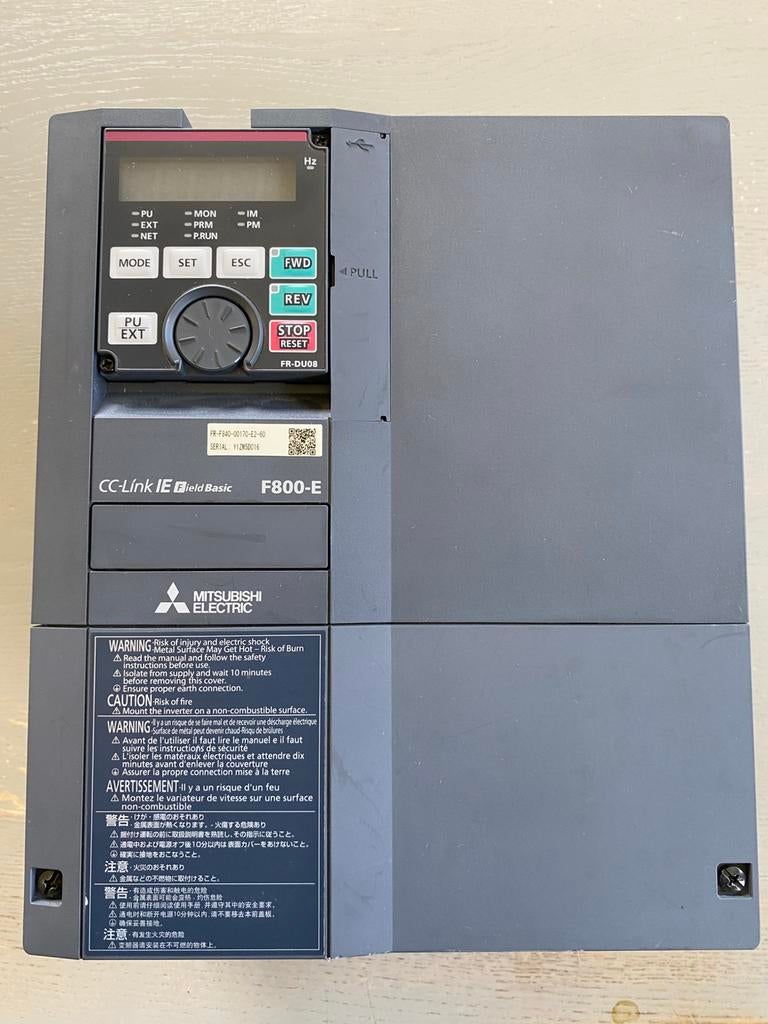 Mitsubishi frequentieregelaar 7,5Kw, Hobby en Vrije tijd, Elektronica-componenten, Ophalen of Verzenden, Zo goed als nieuw