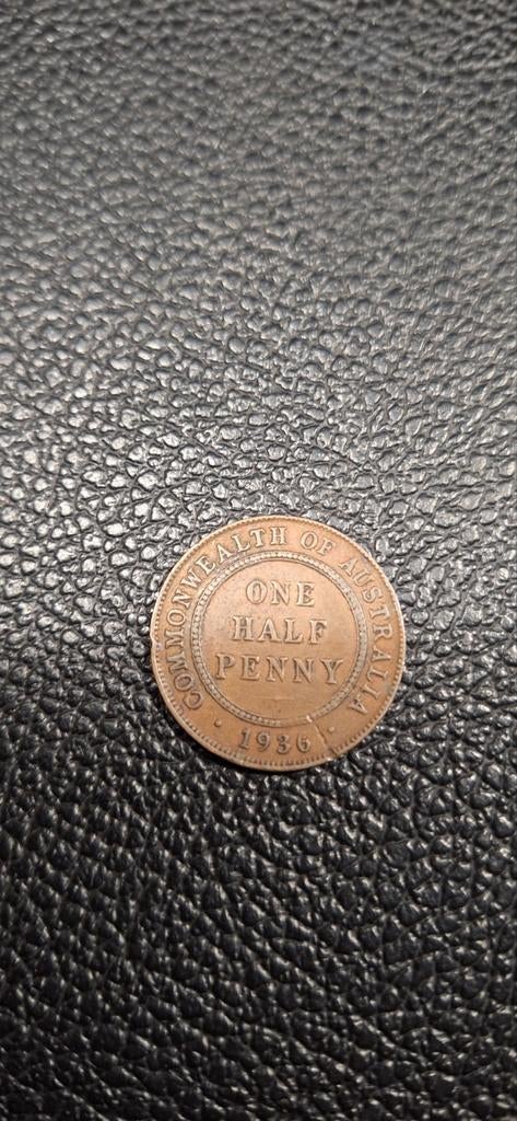 Australië ½ penny 1936, Ophalen of Verzenden