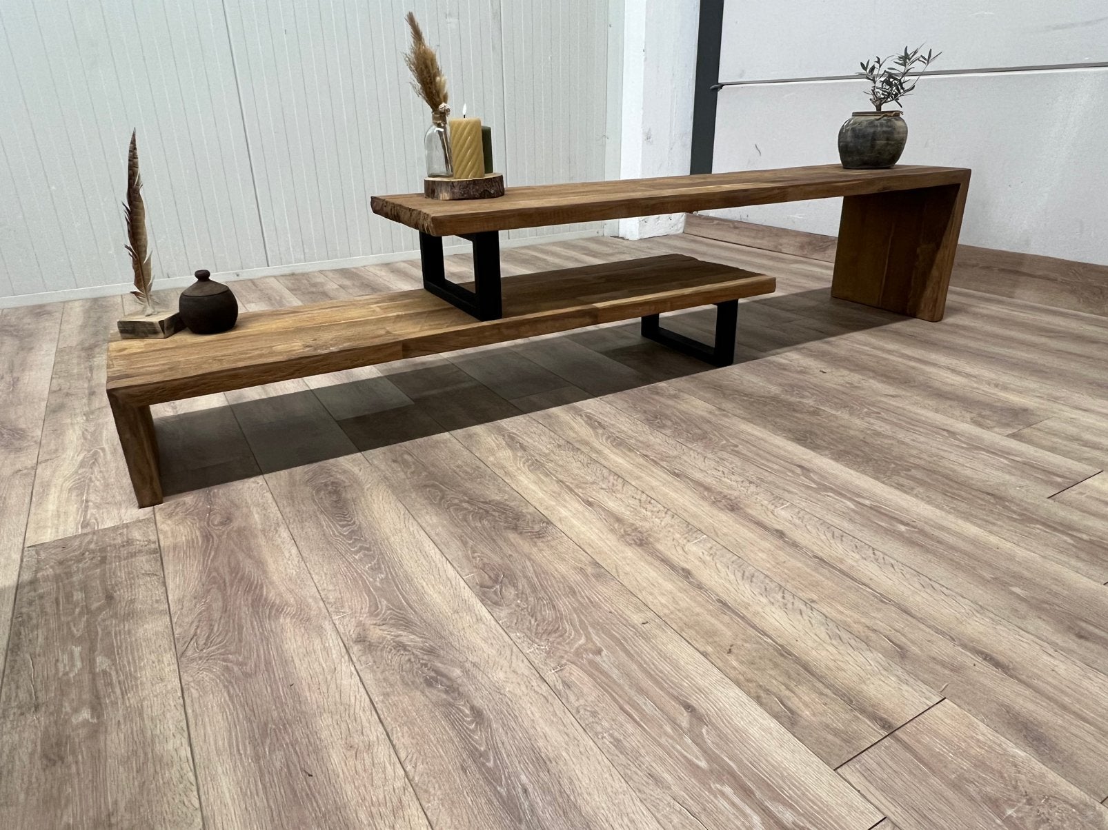TV meubel - Nieuw in de doos!, Teakhout, 150 tot 200 cm, Nieuw, Ophalen of Verzenden