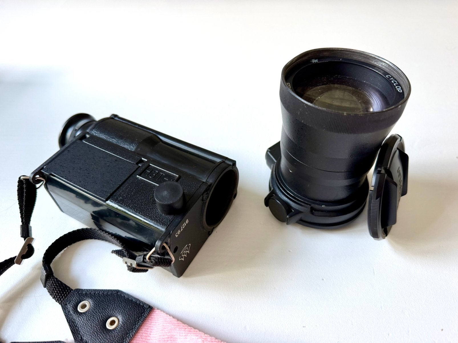 Cyclop 85mm f/1.5 objectief met Russische H3T-1 nachtkijker, Gebruikt, 85 mm, Overige typen, Ophalen of Verzenden