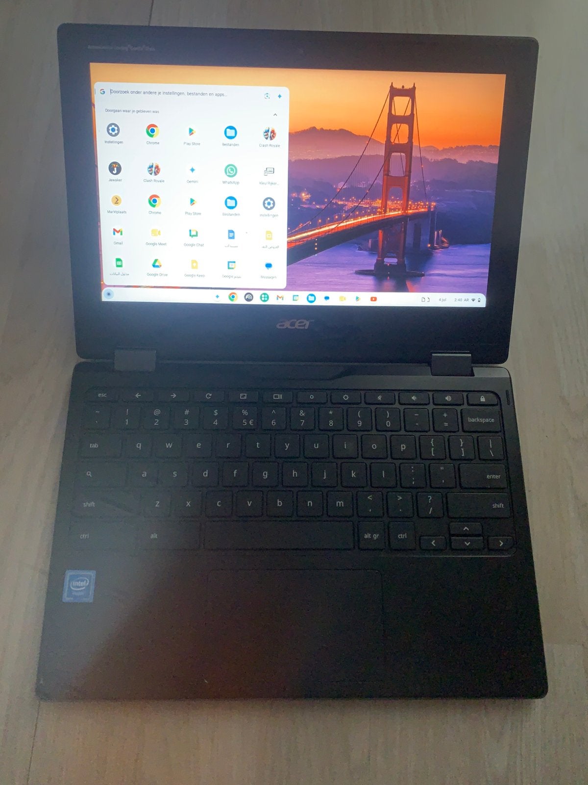 Te koop:chromebook, Computers en Software, Windows Laptops, Ophalen of Verzenden, Zo goed als nieuw, 2 tot 3 Ghz
