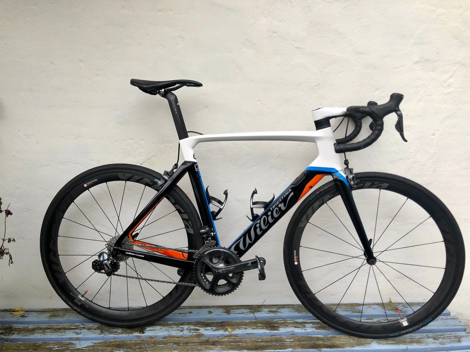 Mooie Wilier 110 Air Ultegra di2 Vittoria Qurano 46 wielset., Fietsen en Brommers, Fietsen | Racefietsen, Gebruikt, Carbon, Meer dan 20 versnellingen