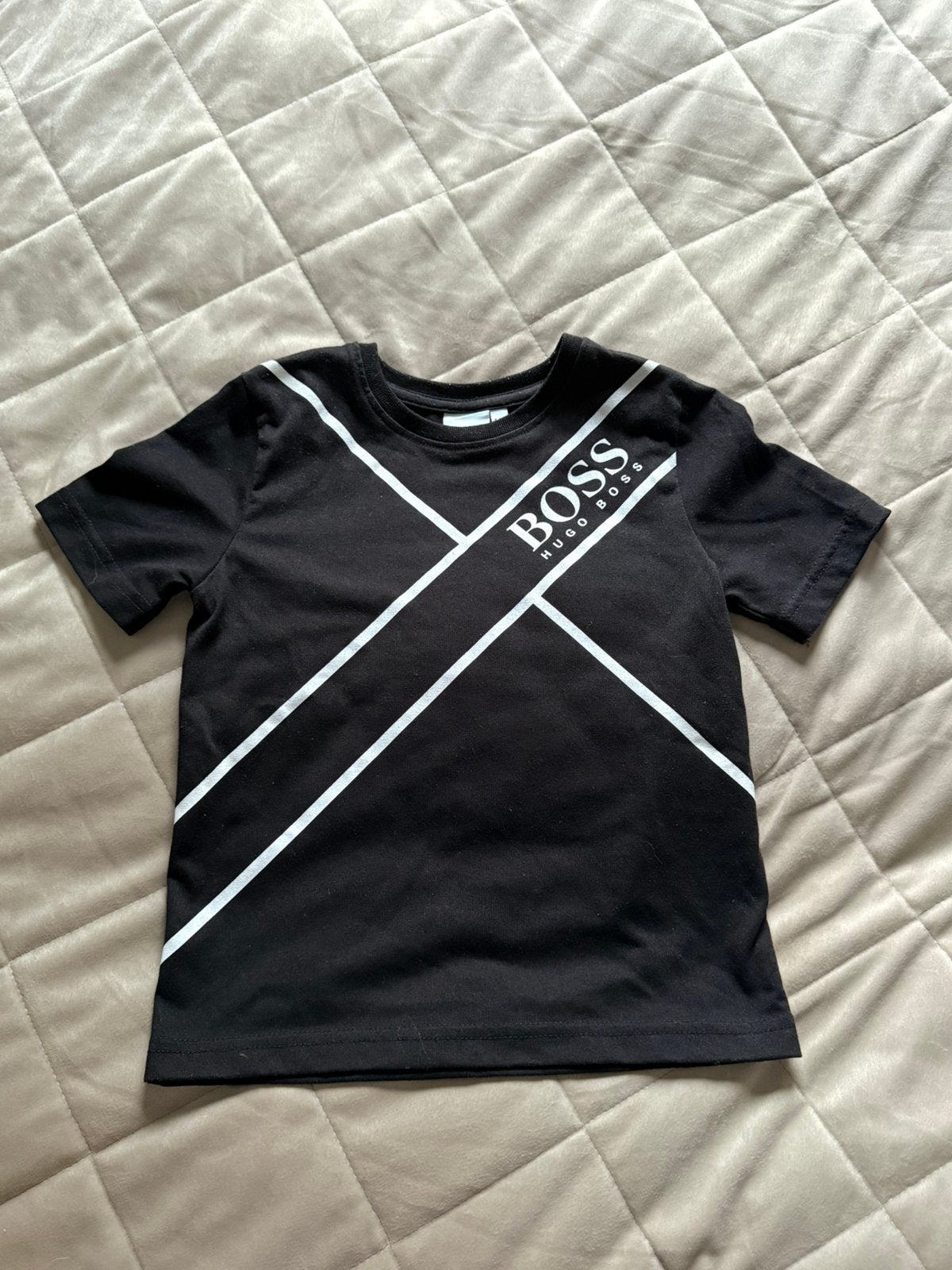 Jongens Boss shirt maat 98-104 zwart 98 104, Ophalen of Verzenden, Zo goed als nieuw, Jongen, Shirt of Longsleeve
