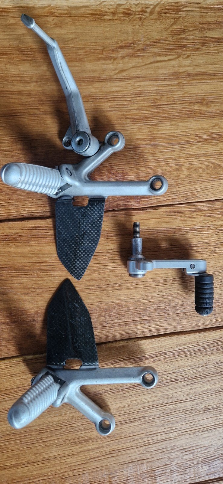 Ducati 999 voetsteunen pegs compleet, Motoren, Ophalen of Verzenden, Gebruikt