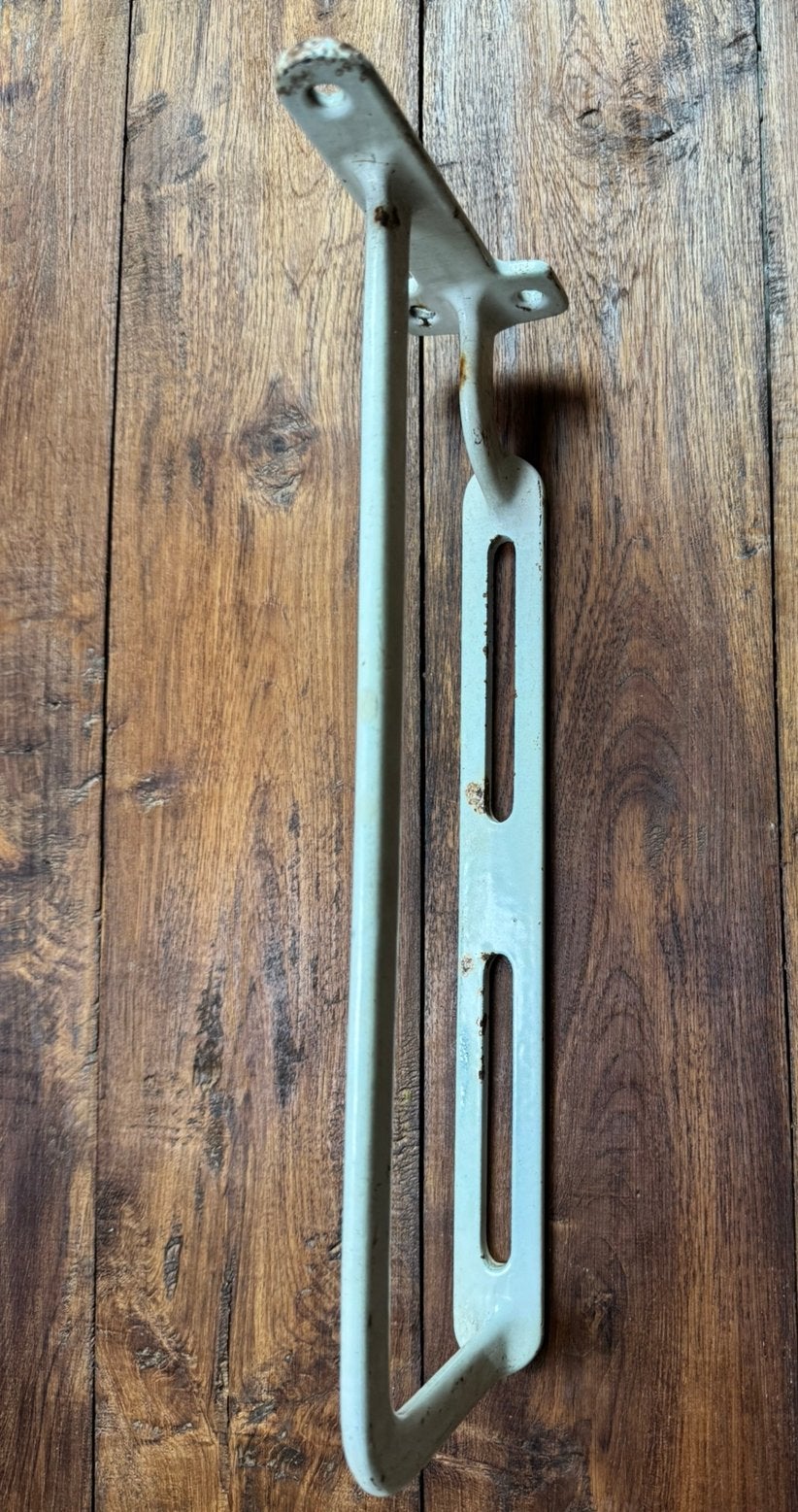 Vintage Emaille stortbakbeugel Handdoekenrek wastafelsteun, Ophalen of Verzenden