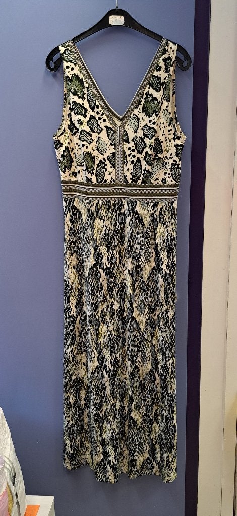 K-Design maxi jurk – maat M stretch – mooie print art 50847, Maat 38/40 (M), K-design, ., Ophalen of Verzenden