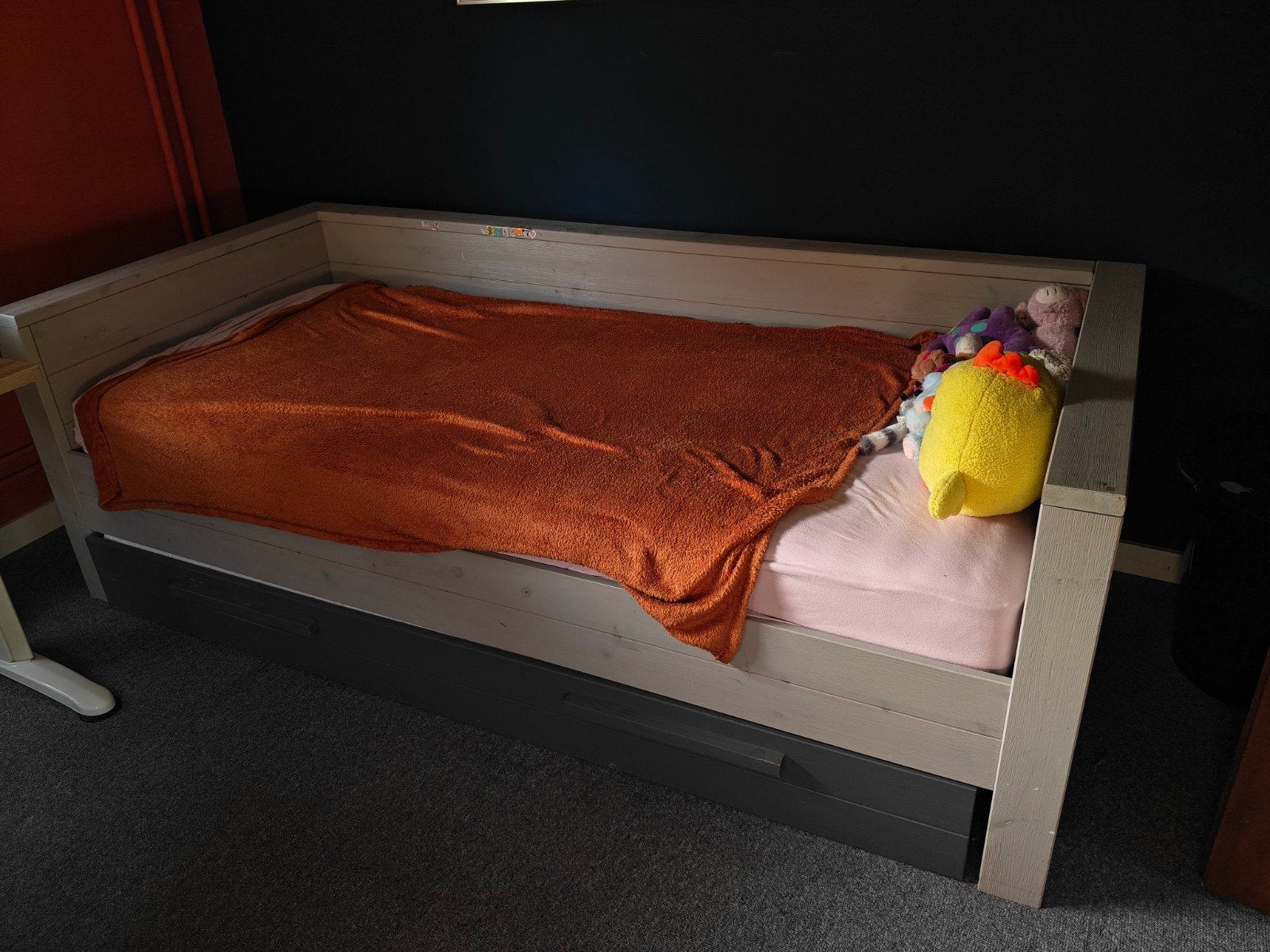 Stoer kinderbed met optioneel uitschuifbaar bed, Ophalen, Gebruikt, 90 cm, Eenpersoons