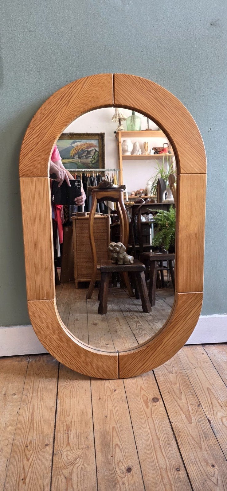 Lucky Vintage FINJA 2 grote spiegel Ikea seventies vintage, Huis en Inrichting, Ophalen, Gebruikt, ., 100 tot 150 cm