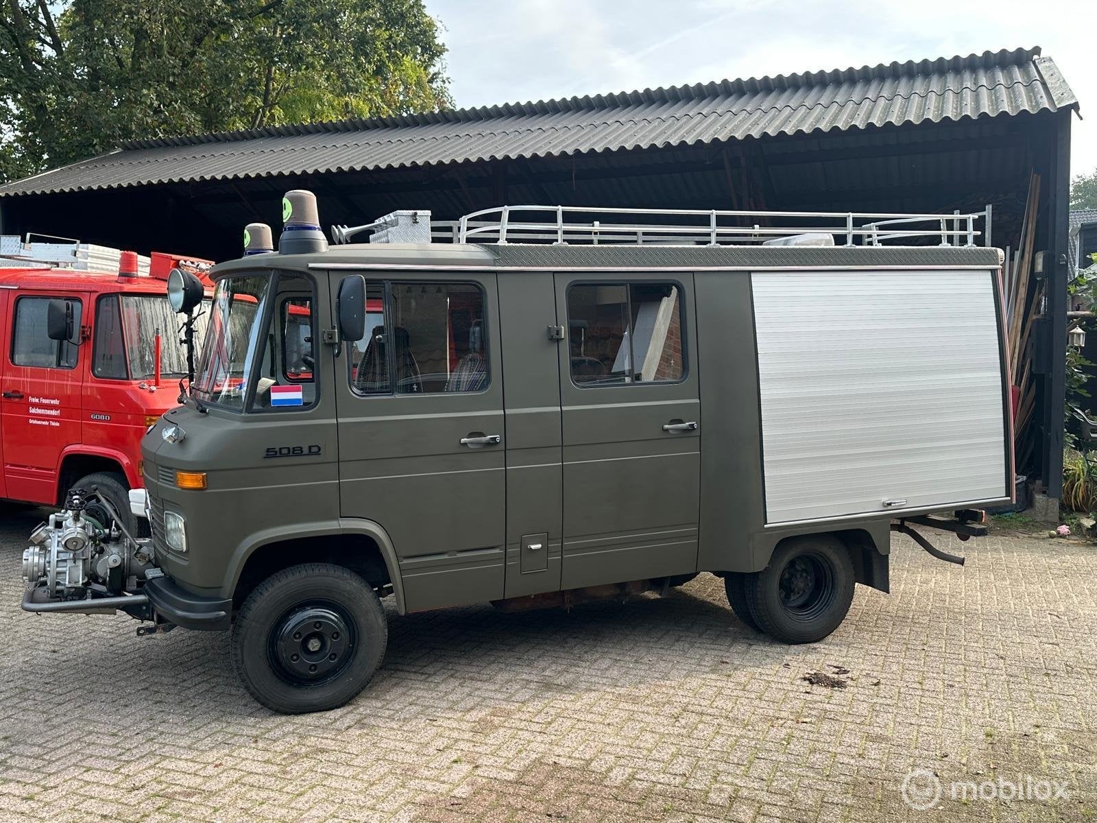 Mercedes 508 Camper Wegenbelasting vrij 30D KM 1980 topstaat, Overige carrosserieën, Mercedes-Benz, Bedrijf, 3758 cc