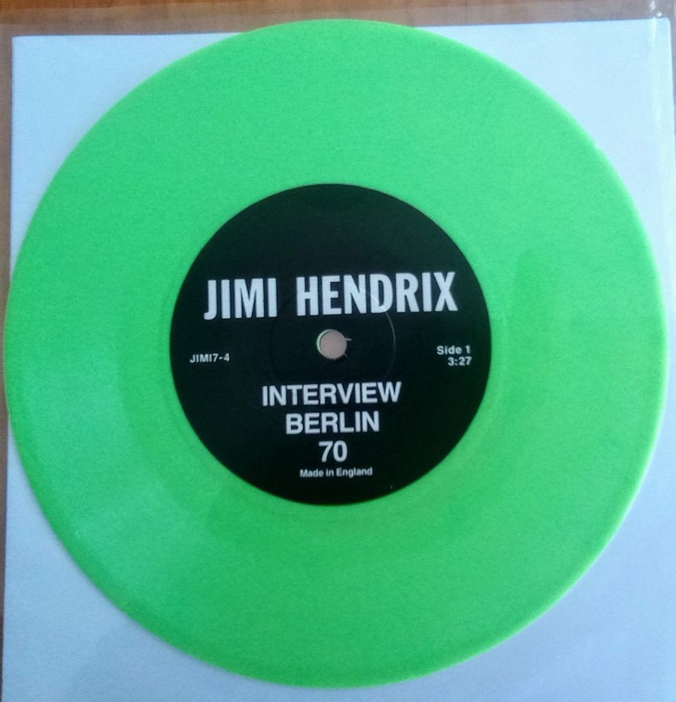 Jimi Hendrix – Interview Berlin 1970, 7 inch, Colored vinyl, Ophalen of Verzenden, Zo goed als nieuw