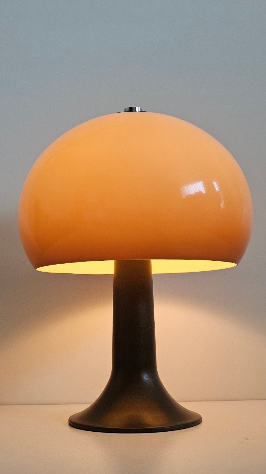 Grote fraaie Dijkstra Holland mushroom space-age tafellamp, Ophalen of Verzenden