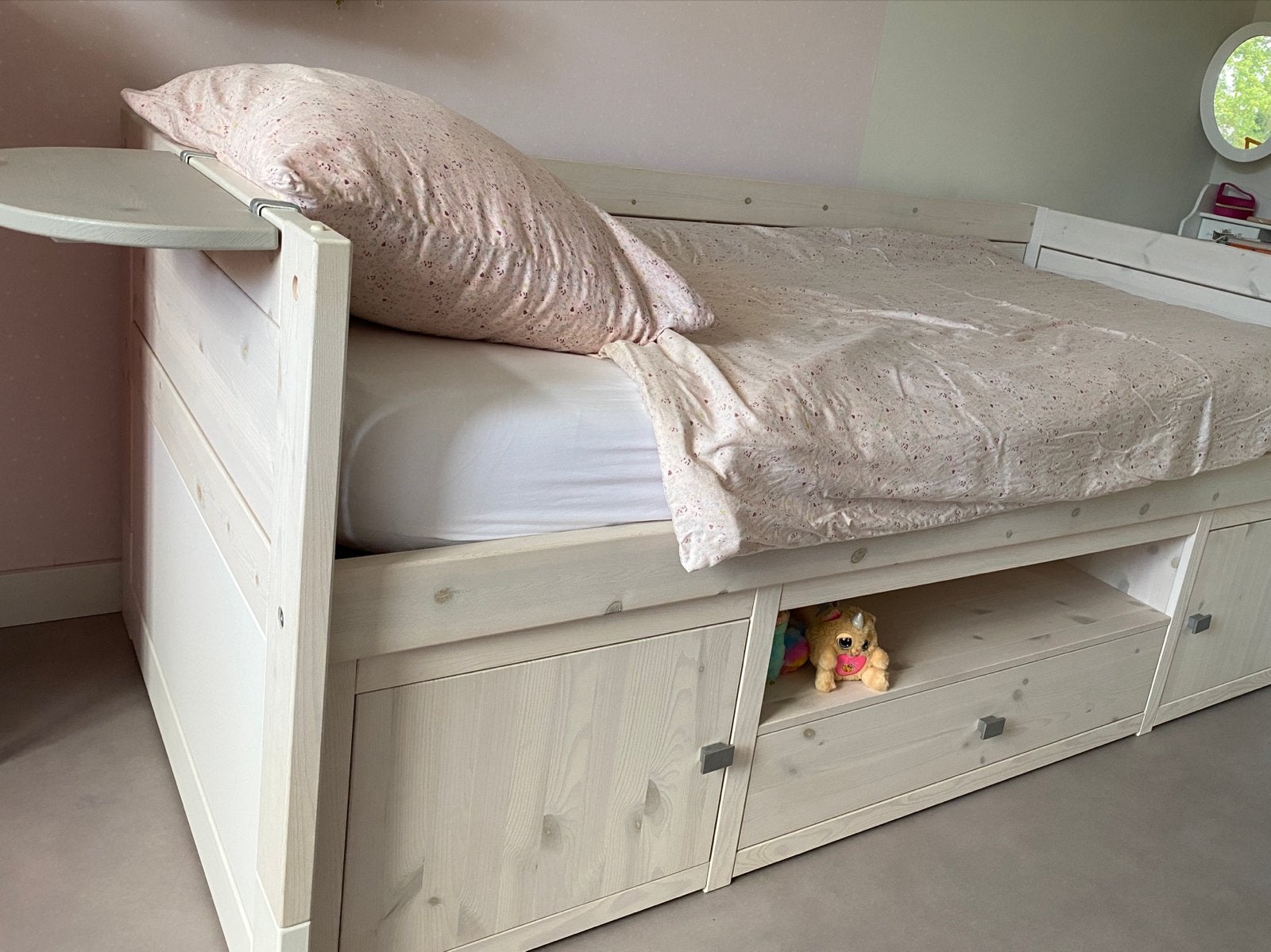 Lifetime Kajuitbed met opbergruimte en uitbreidingsmogelijkh, Huis en Inrichting, Ophalen, Verstelbaar, 90 cm, Eenpersoons