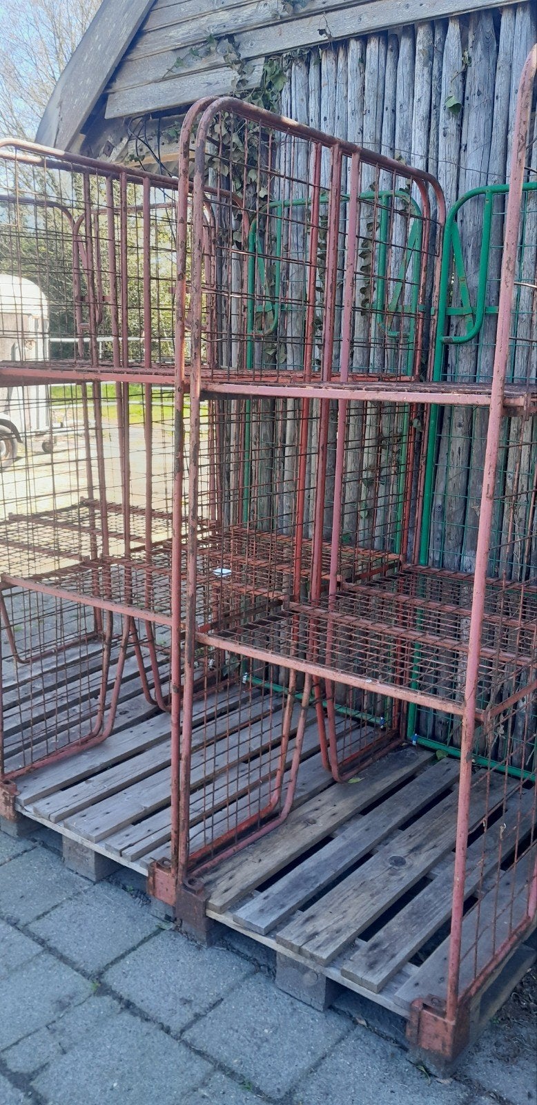 Gaascontainer op euro pallets, Ophalen, 100 cm of meer, 60 cm of meer, 50 cm of meer