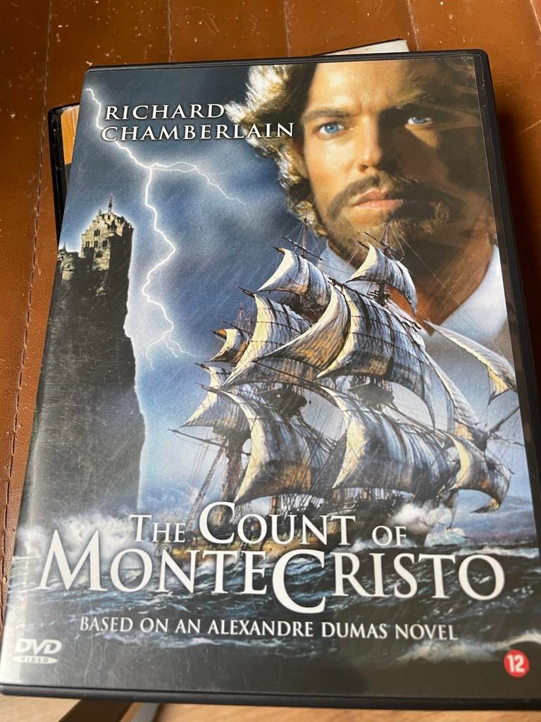 DVD The Count of Monte Cristo met Richard Chamberlain, Vanaf 12 jaar, Ophalen of Verzenden, Gebruikt
