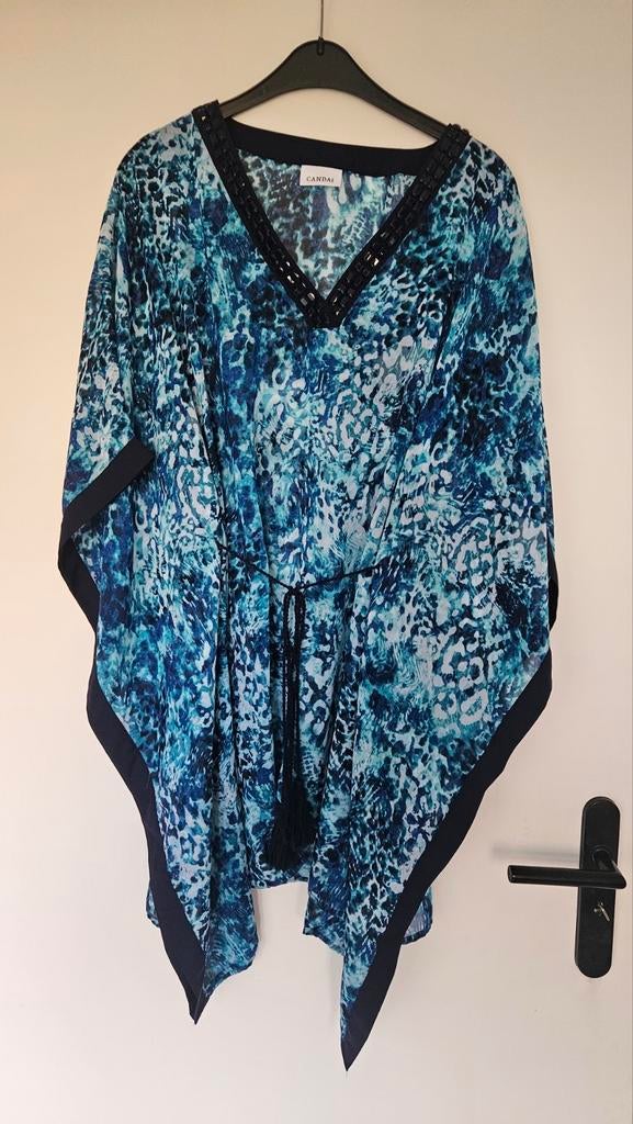 Mooie strand kimono Canda maat XXL/44, Overige typen, Blauw, Ophalen of Verzenden, Zo goed als nieuw