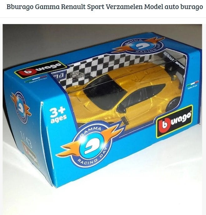 Bburago Gamma Renault Sport Verzamelen Model auto burago, Ophalen of Verzenden, Nieuw, Auto, Overige merken