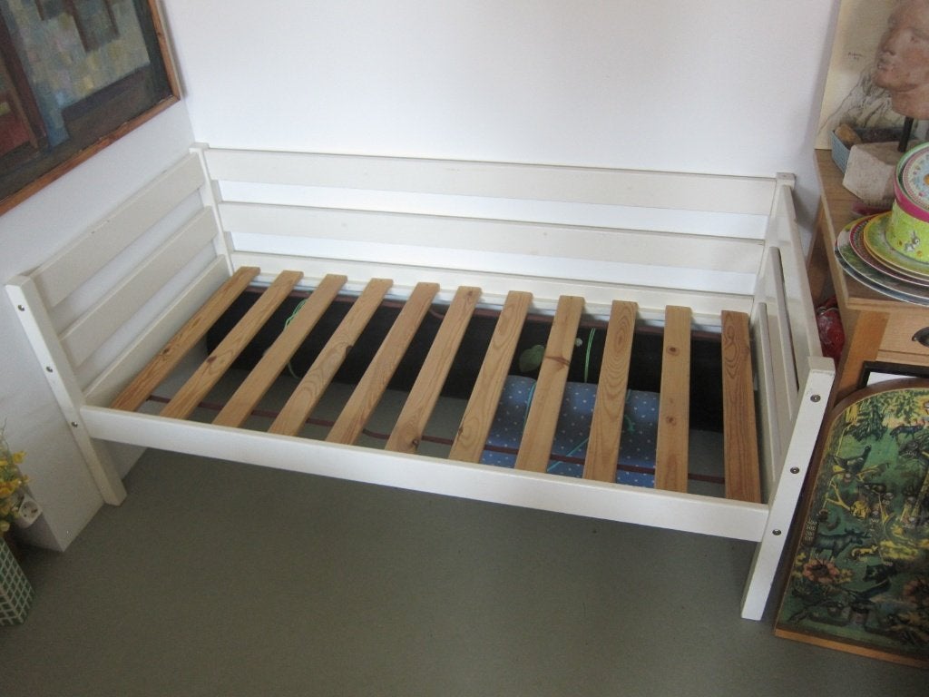 Bedbankje of kinderbed, 156 x 76 cm, desgewenst met matras, Kinderen en Baby's, Kinderkamer | Bedden, Gebruikt, 70 tot 85 cm, 140 tot 160 cm