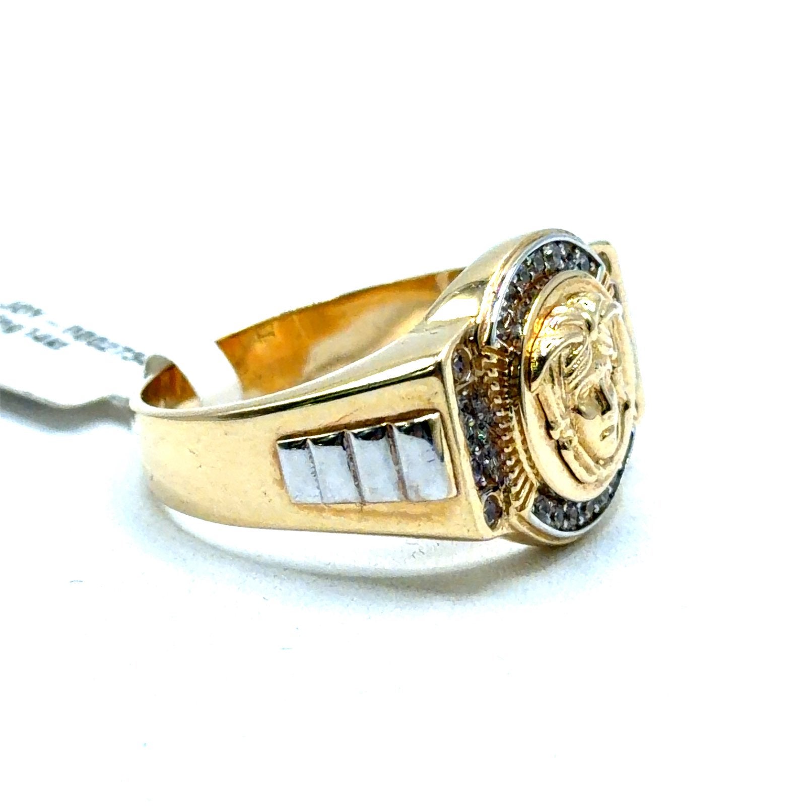 Gouden heren ring 14karaat, 19 tot 20, Nieuw, Ophalen of Verzenden, W