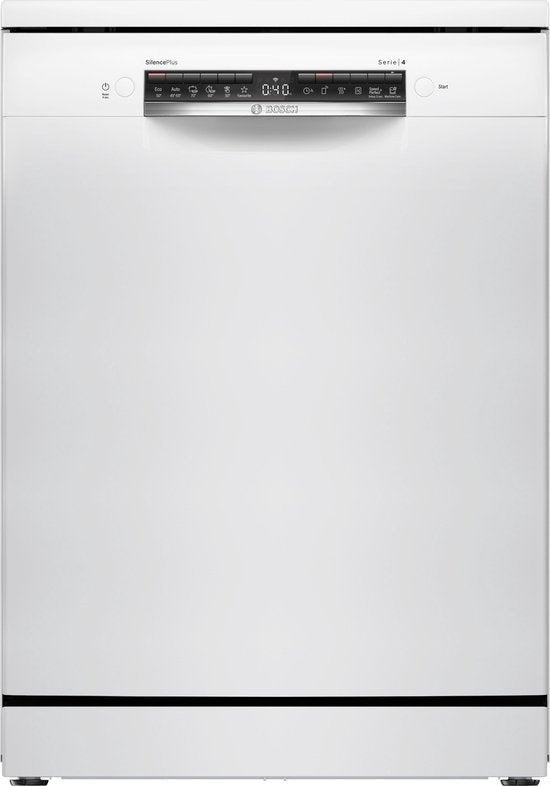 Bosch vaatwasser SMS4ECW28E/70- Serie 4 - Vrijstaand - Wit, Witgoed en Apparatuur, BSH Huishoudapparaten, 60 cm of meer, Minder dan 10 liter