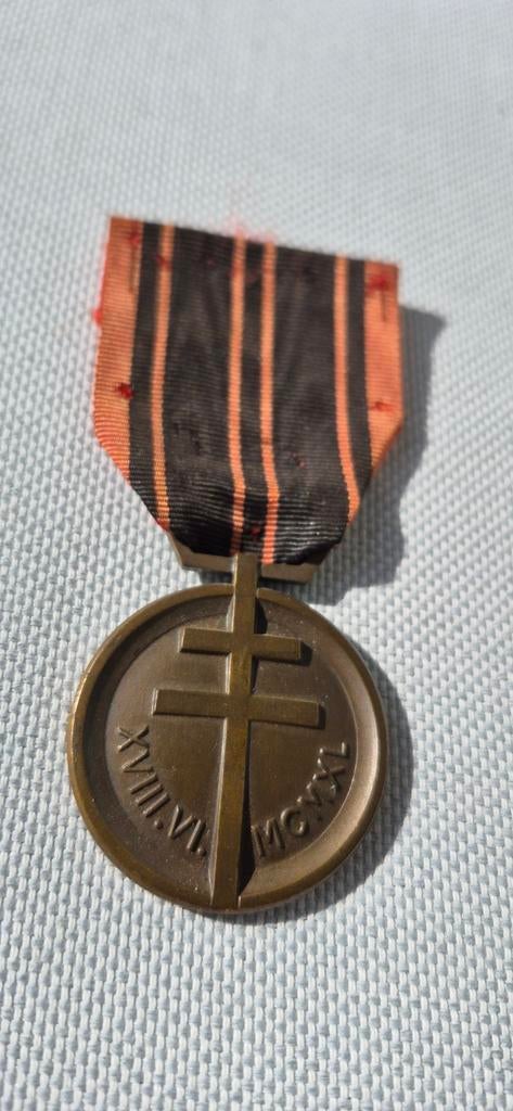 Franse Verzetsmedaille, Postzegels en Munten, Penningen en Medailles, Ophalen of Verzenden