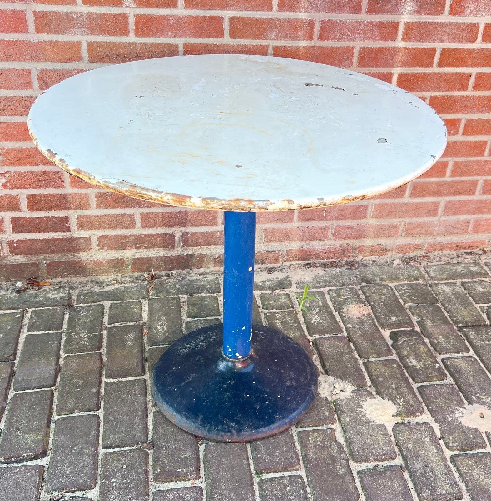Ronde zware  ijzer tuintafel, Tuin en Terras, Tuintafels, Ophalen, Gebruikt