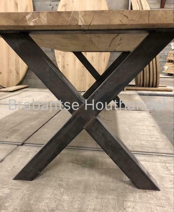 Tafelpoten onbehandeld staal voor onder een eettafel!!, Huis en Inrichting, Tafelonderdelen, Nieuw, 50 tot 100 cm, Minder dan 50 cm