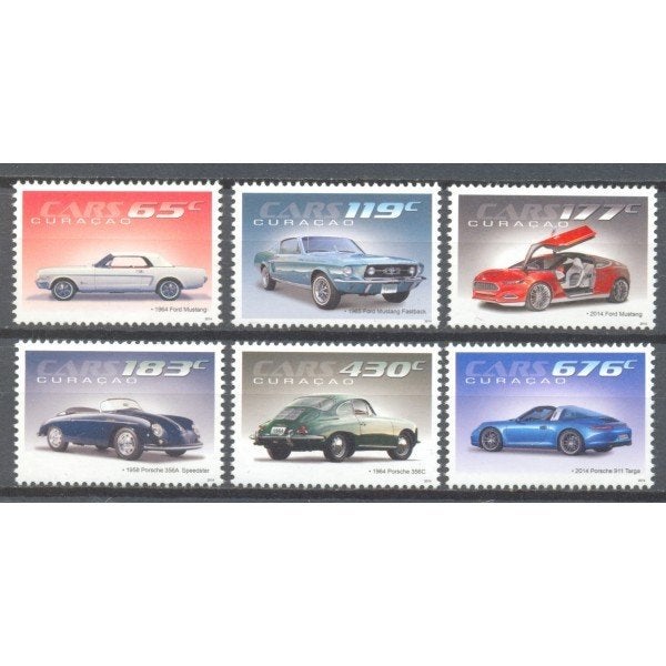 Curacao 211/6 postfris Ford en Porsche 2014, Ophalen of Verzenden, Postfris
