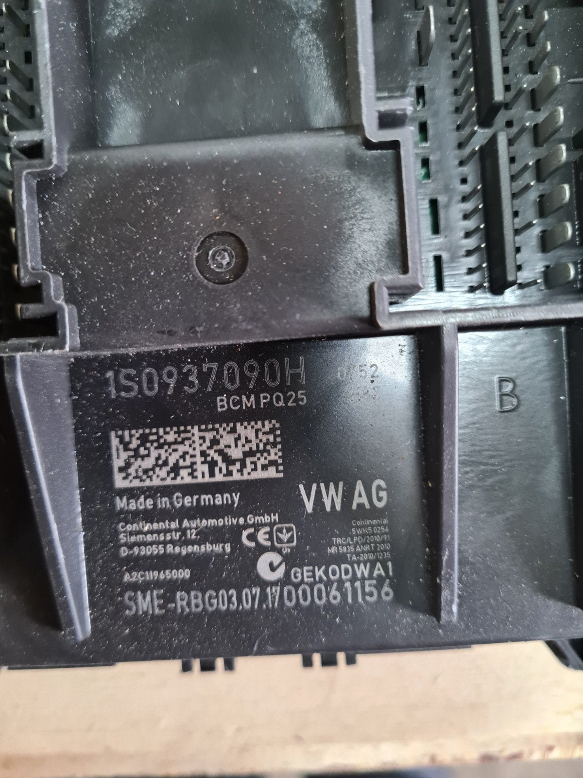 VW AG BCM PQ25 Regelapparaat 1S0937090H, Ophalen of Verzenden, Gebruikt, Volkswagen