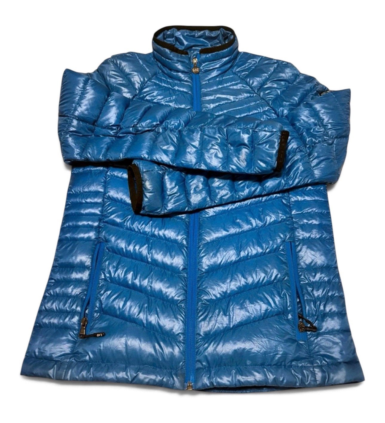 EA7 Emporio Armani Donsjas Maat S Y2K (2010-2014) – blauw, Kleding | Heren, Ophalen of Verzenden, Zo goed als nieuw, Maat 46 (S) of kleiner