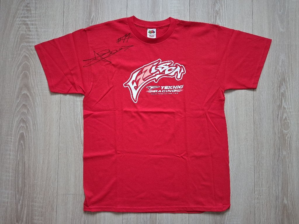 James Ellison #77 Signed T-Shirt – 100% Nieuw & Ongedragen, Verzamelen, Ophalen of Verzenden, Zo goed als nieuw, Motoren